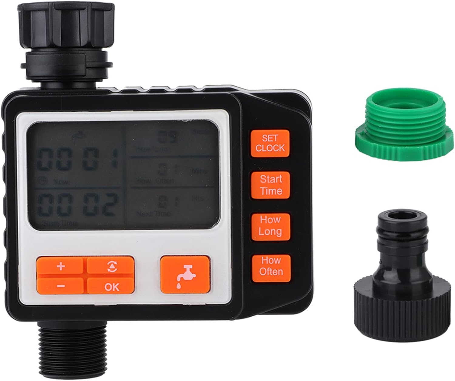 Electronic Garden Watering Timer Efficient Irrigation Controller LCD Display for Home Gardening ABS As Shown in the Picture