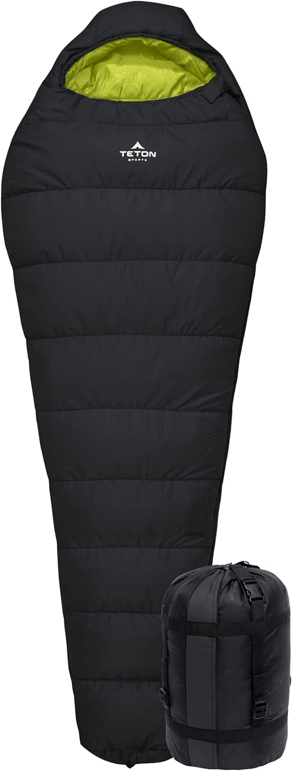 TETON Sports LEEF Ultralight Mummy Sleeping Bag Perfect for Backpacking