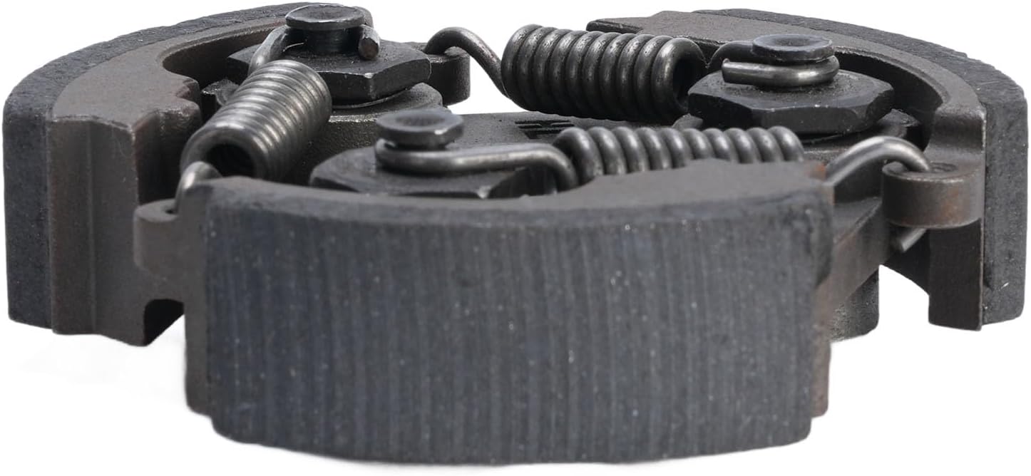 Side view of the coupling, showing the springs and clutch pads