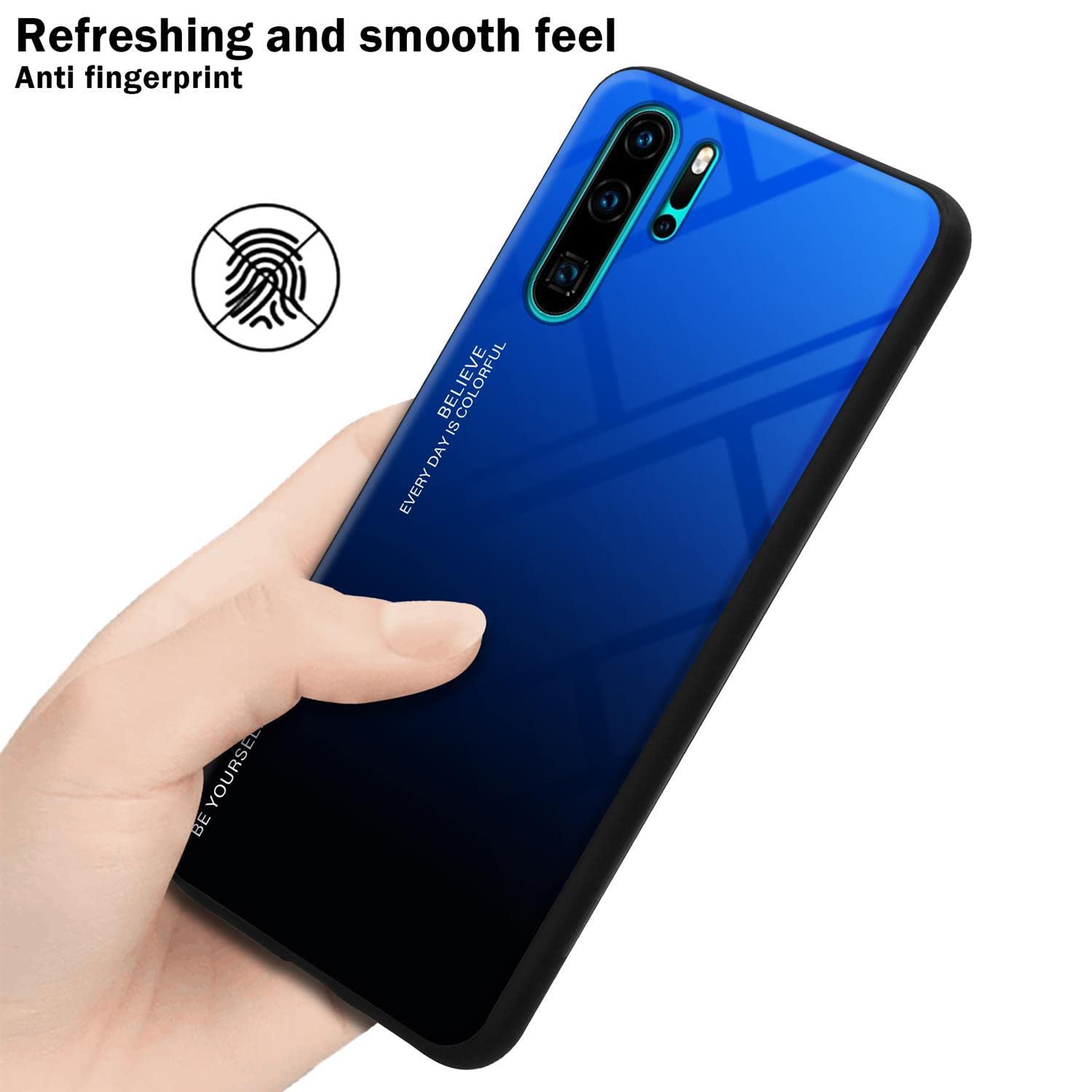 CADORABO - Custodia Compatibile Con Huawei P30 Pro In Blu - Nero
