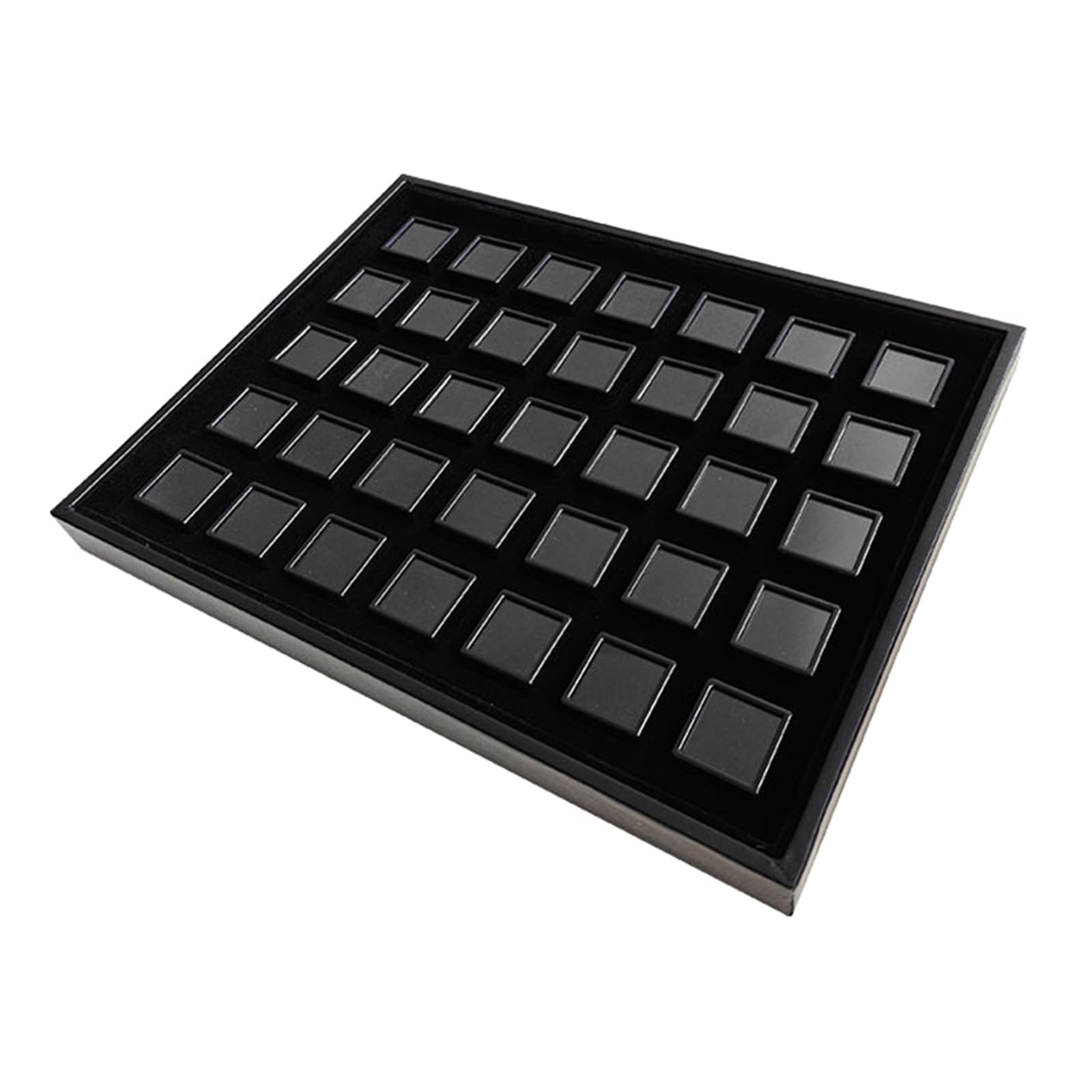 Piceioep 35 Compartment Square Jewelry Display Tray Organizers for Rings Gemstones and Small Accessories Square Jewelry Planner