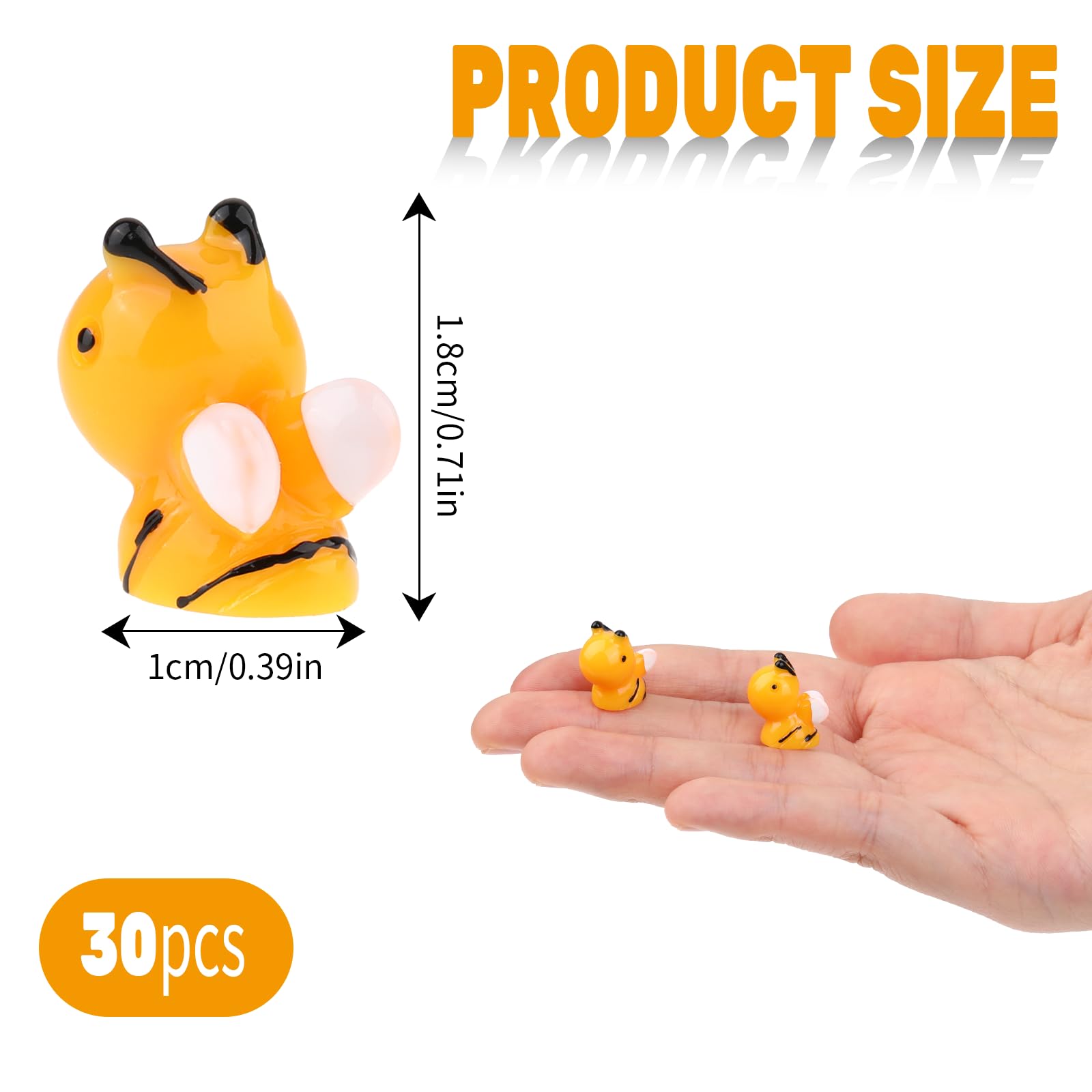 Amazon.co.jp: 30個 ミニ樹脂製 ハチの置物 ミニハチのオーナメント