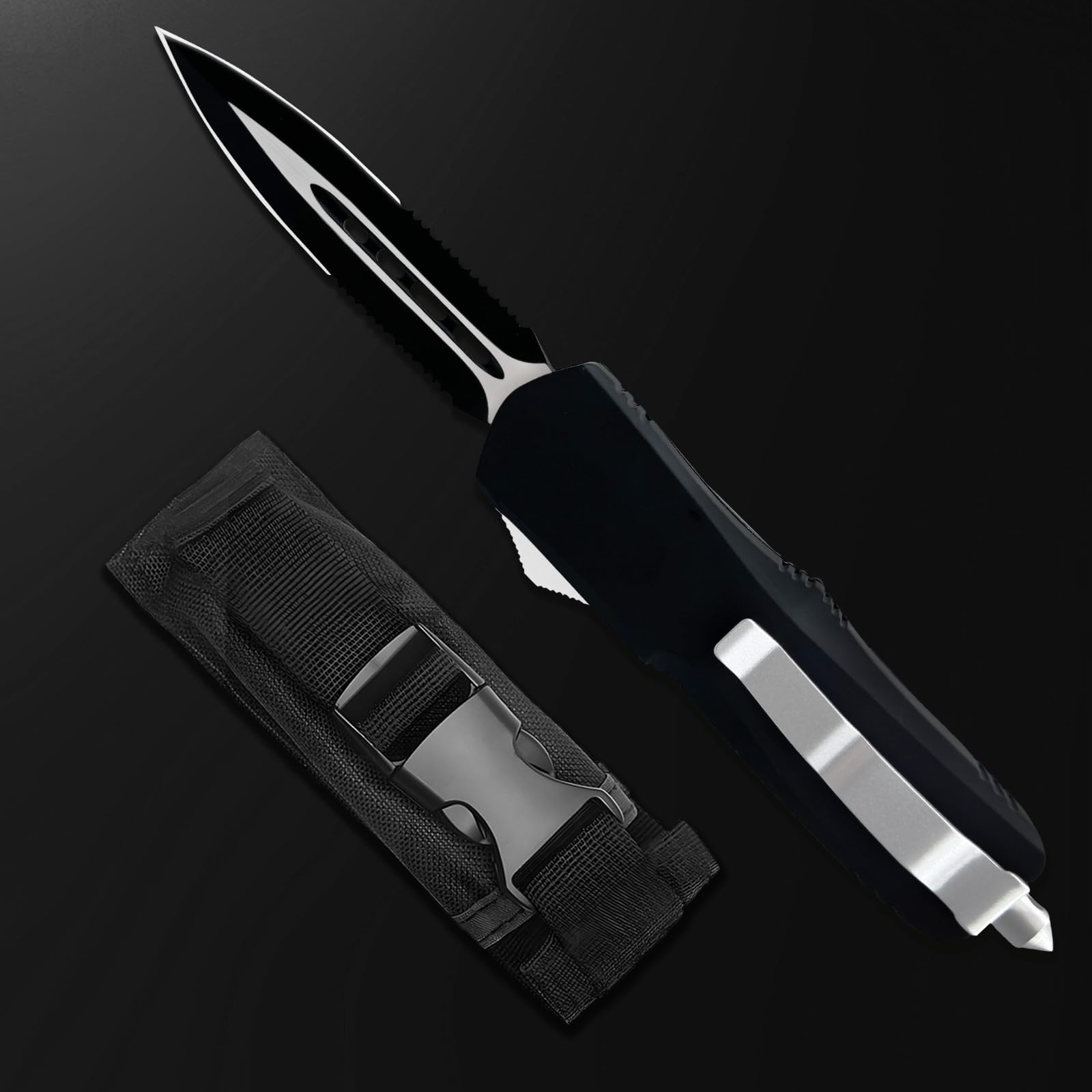 Multitool with Glass Breaker, Stainless Steel with Nylon Sheath(Dragon)