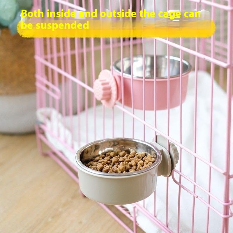 Hondenkommen voor huisdieren, 2 roestvrijstalen hondenbakken, water- en voerbakken voor het voeren van kleine, middelgrote en grote honden, katten, puppy's