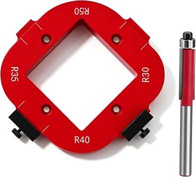 Corner Processing Jig Trimmer Guide, Aluminum Alloy, 0.25 inches 6.35 mm, Set of 2