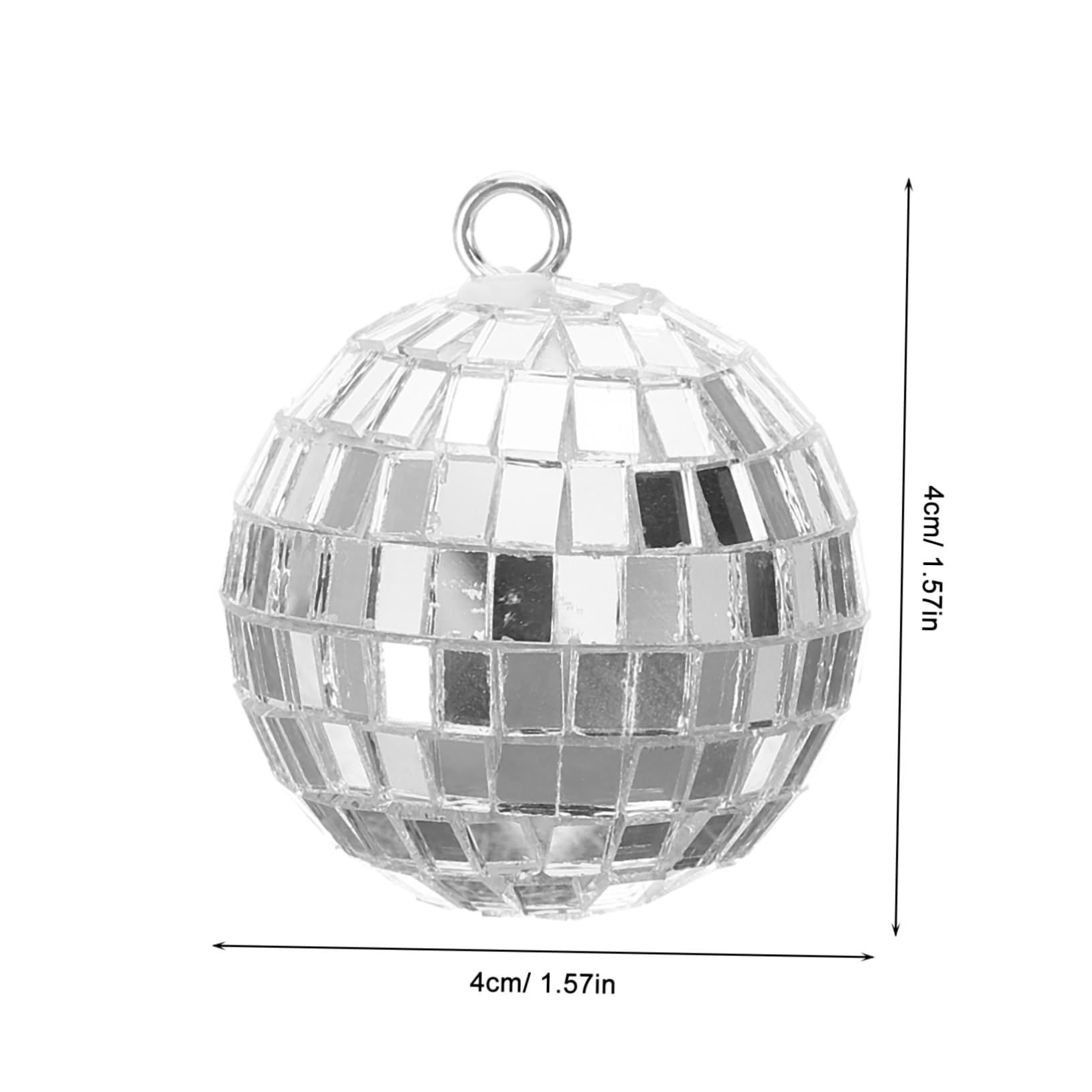 SUPVOX 10pcs Chic Reflective Mirror Disco Hanging Decorations for Parties Gardens and Home Decor Retro Style Reflective for Glamorous Lighting Effects