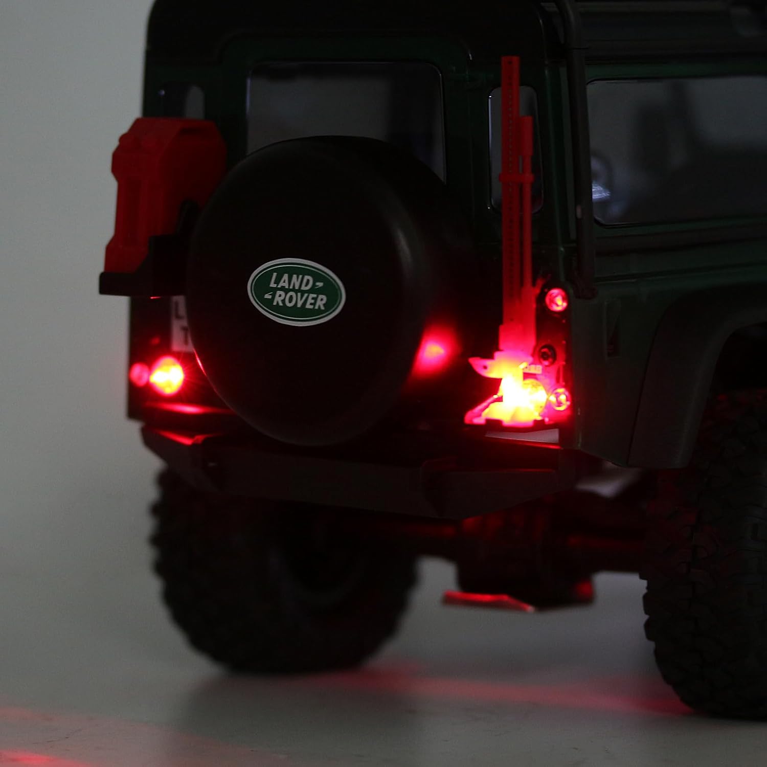 INJORA LED Lights -Headlights & Taillights Kit for TRX4M 1/18 RC Crawler Car Upgrade Parts (White & Red)