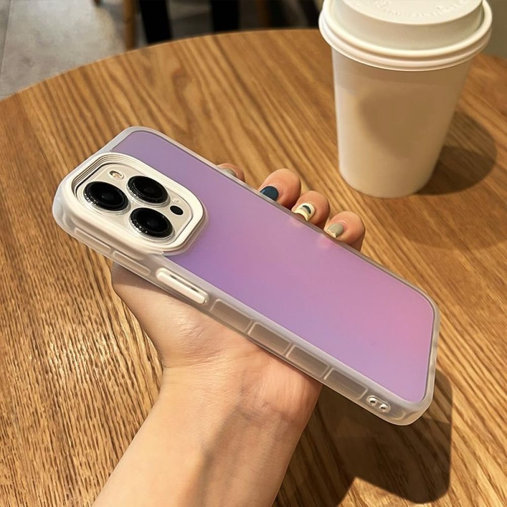Étui Laser dégradé antichoc pour iPhone 15 Plus, finition mate