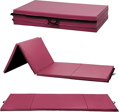 Colchoneta de gimnasia para lucha, tapete de gimnasia plegable, para interiores y exteriores, tapete de gimnasia grueso de piel sintética para Colchoneta de gimnasia para lucha, tapete de gimnasia plegable, para interiores y exteriores, tapete de gimnasia grueso de piel sintética para