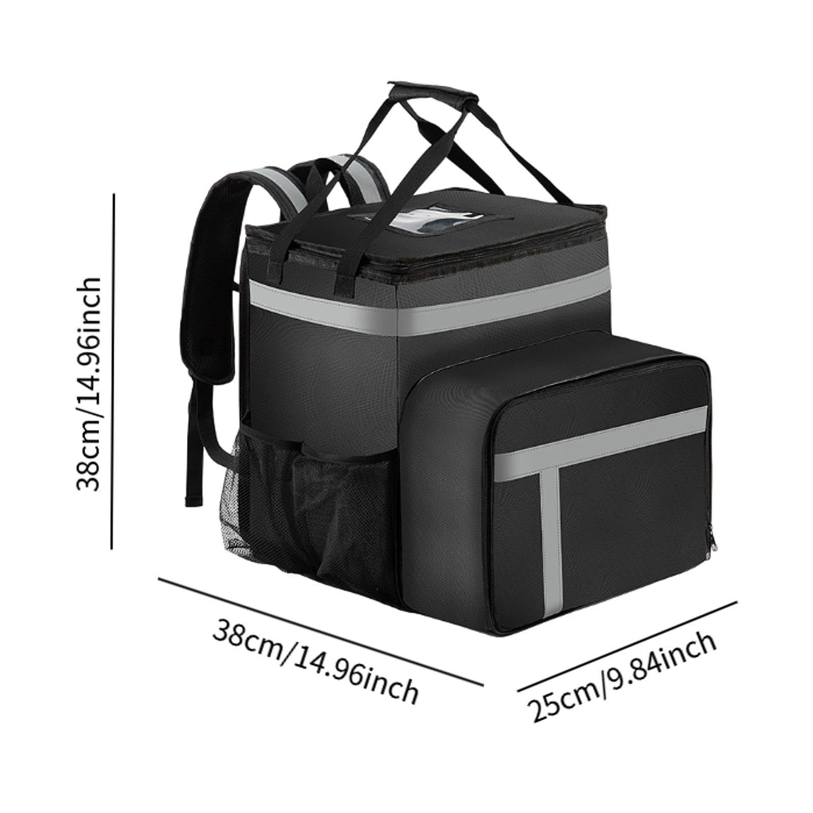 Mochila para Reparto de Comida, Mochila Isotérmica para Reparto de Comida, Bolsa de Transporte de Alimentos, Bolsa Isotérmica para Fiestas de Camping.
