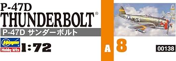 Hasegawa 1:72 Scale P-47D Thunderbolt Model Kit