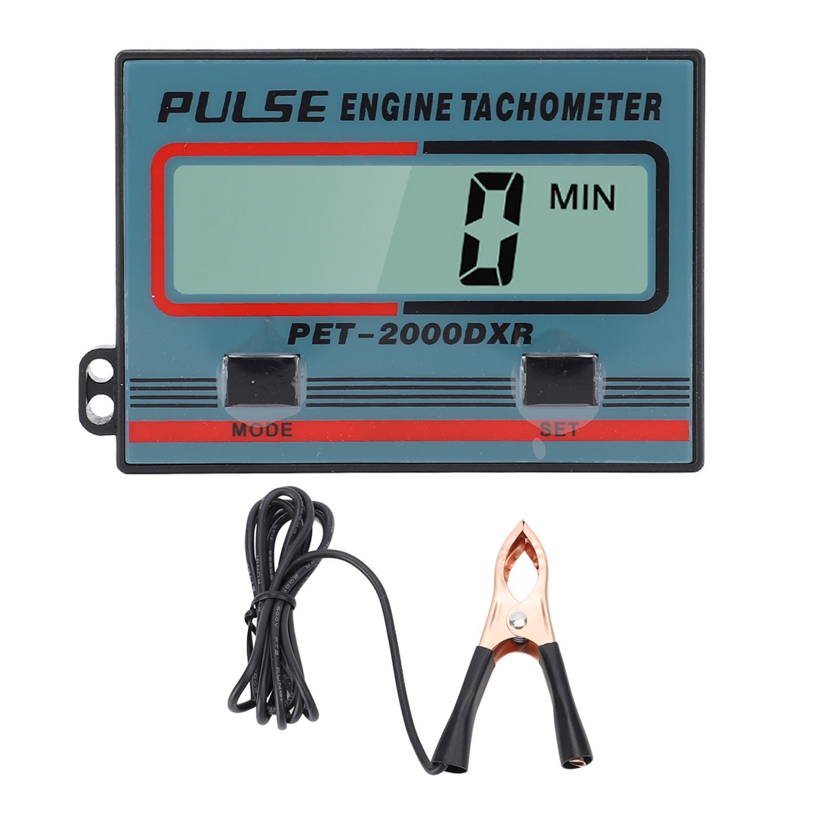 Tacómetro de Motosierra de Inducción Digital de Mano, Tacómetro de Motor Pequeño de 2 Tiempos y 4 Tiempos, Tacómetro con Pantalla LCD IP65 para Motosierras Cortacésped Motor de
