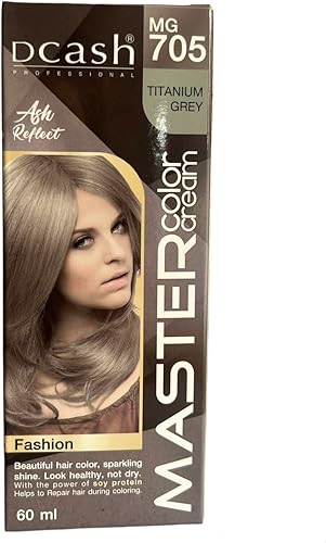Tinte permanente para cabello Dcash Master MG705, estilo punk, emo, gótico, perfecto para cosplay, color gris titanio
