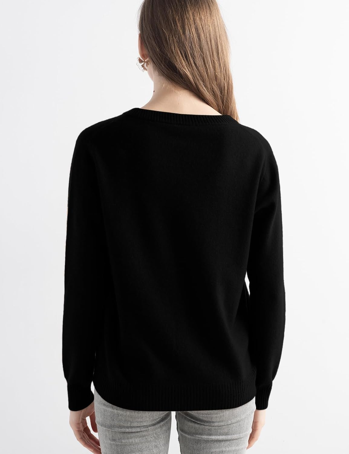 Chanyarn Women's 100% Pure Cashmere Cardigan Crew Neck Long Sleeve 2025 Fall Winter Warm Soft Knit Cardigan Sweater - Image 6