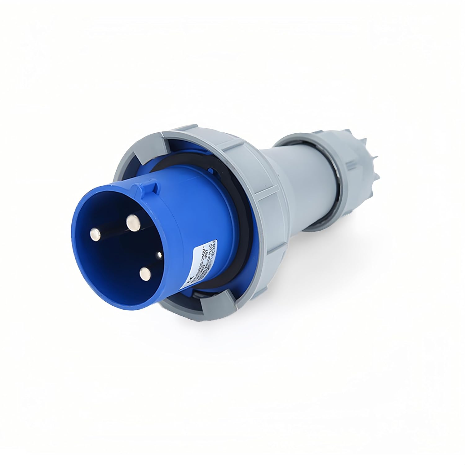 ndustrial 3P/4P/5Pin IP67 Waterproof Electrical Plug Socket 63A 220V 380V Wall Mounted Connector Male Female (63A Plug,3P)