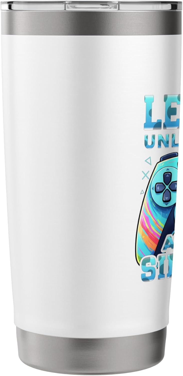 Level 31 Unlocked born 1995 31st birthday gifts video gamer Stainless Steel Insulated Tumbler image 4