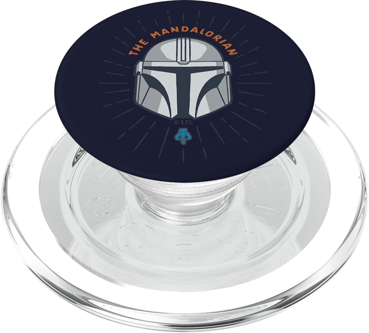 Star Wars The Mandalorian Helmet Cartoon PopSockets MagSafe PopGrip for iPhone