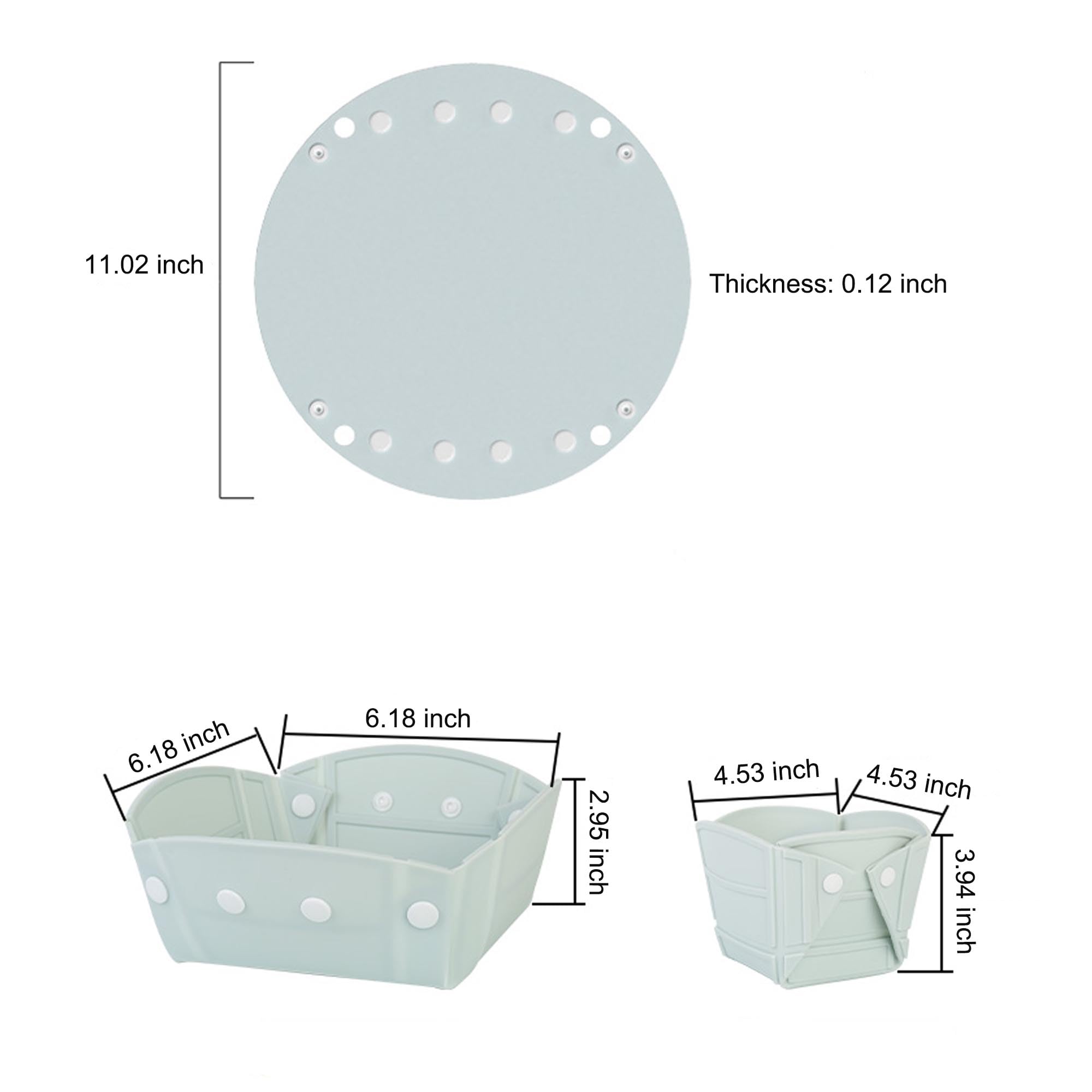 Camping Bowl Collapsible Silicone Bowl Portable Camping Tableware Folding Picnic Bowl for Travel Camping Fridge Food Storage