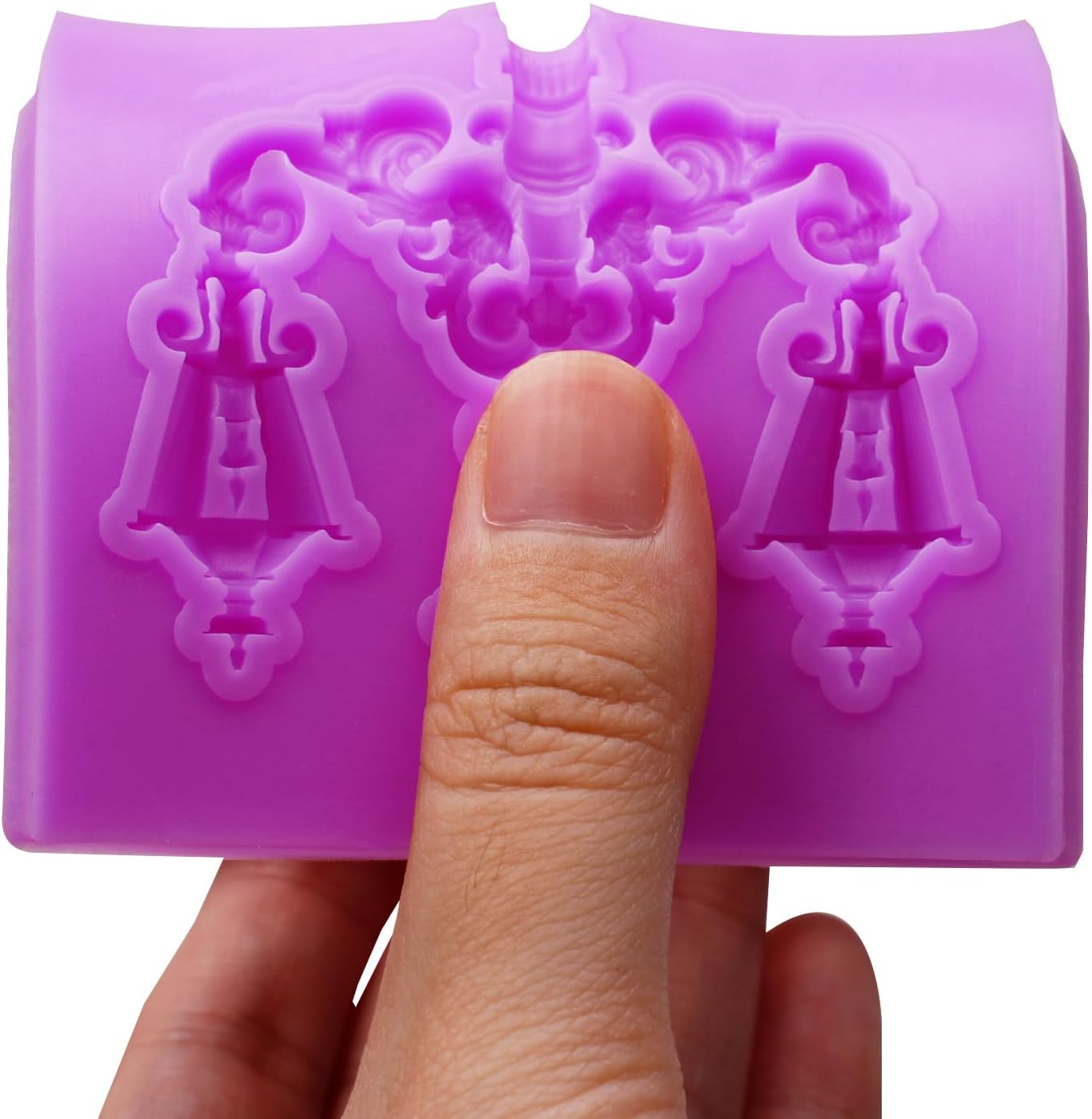 Infovox Victorian House and Lamp Post Silicone Molds Set, 3-Piece