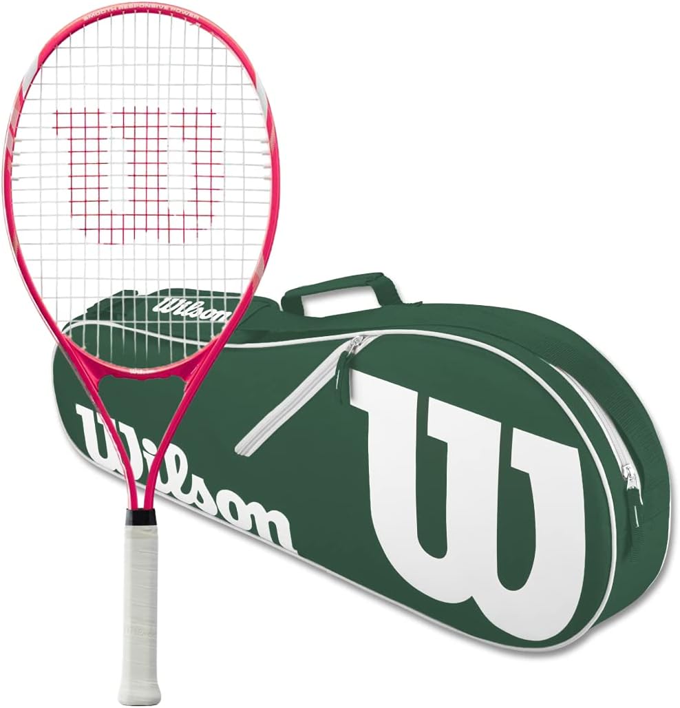 Amazon Wilson Serena Pro Lite テニスラケット Advantage II テニスバッグ付き(グリーン/ホワイト) 経験豊富なジュニアに最適なラケット Do