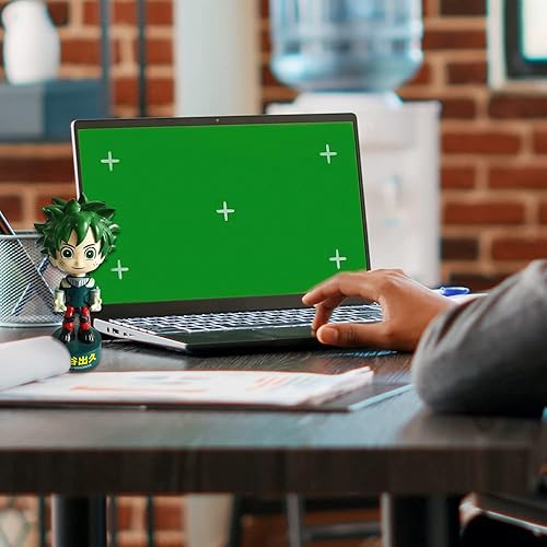 Miniatura 8 de My Hero Academia Class Deku Bobble Head  4.5 x 1.625 pulgadas  Con Izuku Midoriya como Deku  Decoración de oficina, habitación  Carga de resorte