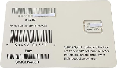 Miniatura 3 de Sprint Tarjeta ICC ID Nano SIM para iPhone 5 SIMGLW406R