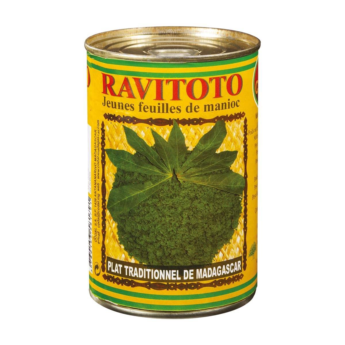 Ravitoto CODAL - 3 X 420g - Feuilles De Manioc Pilées - (Lot de 3)