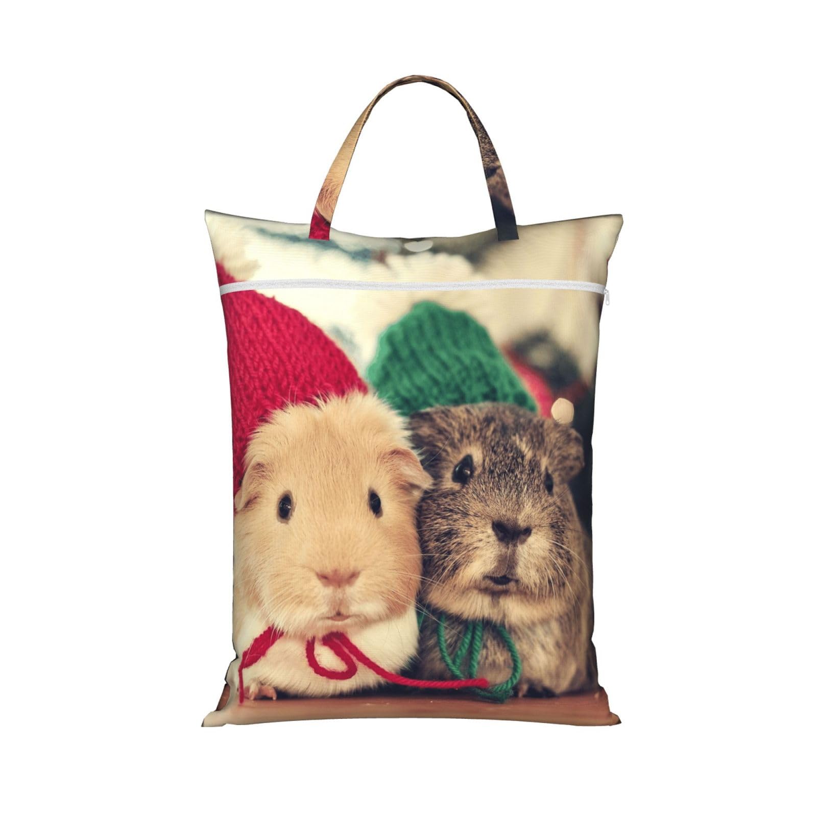 YFSGDLBN Cute guinea pigs printed Travel dirty laundry bag clothes pack Storage Basket Bag