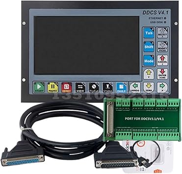 Standalone Motion Controller Ddcs V4.1 3/4 Axis Cnc Standalone Offline Controller+v5/V6 Anti-roll 3d Touch Probe Edge Finder Compatible With Mach-3+mpg(3Axis-Kit)