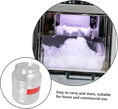 Snowflake Ice Machine Bucket Water Holder for Shaved Ice Easy Installation Storage Container Commercial Use