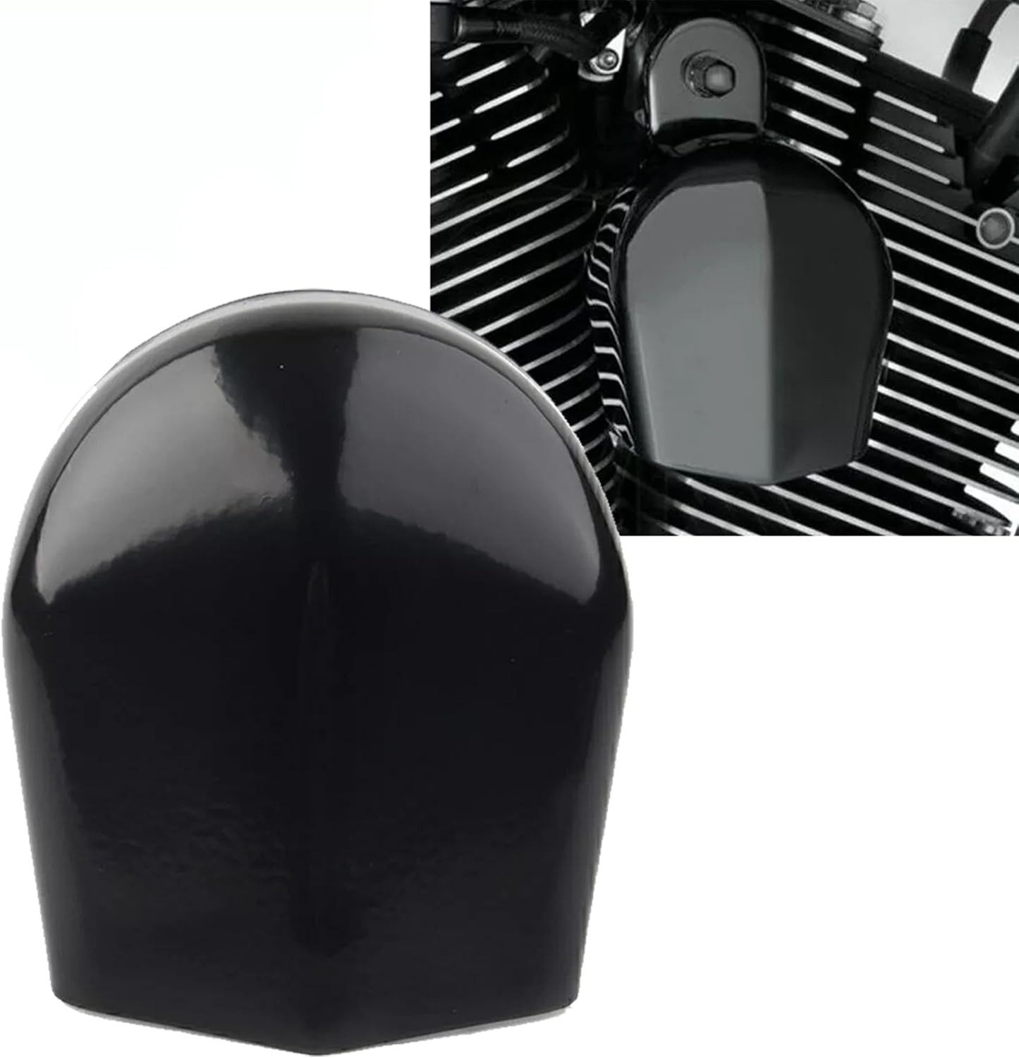 Motorcycle Steel Horn Cover for Harley Touring 1993-2023 (Gloss Black)