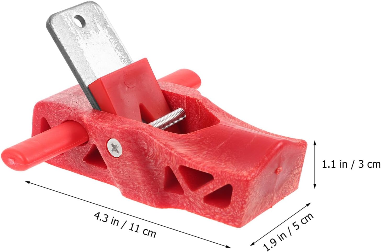 OSALADI Mini Wood Planer, Plastic Small Hand Planer Woodworking Trimming Plane Hand Trimming Tools for Planing Surface Smoothing Red