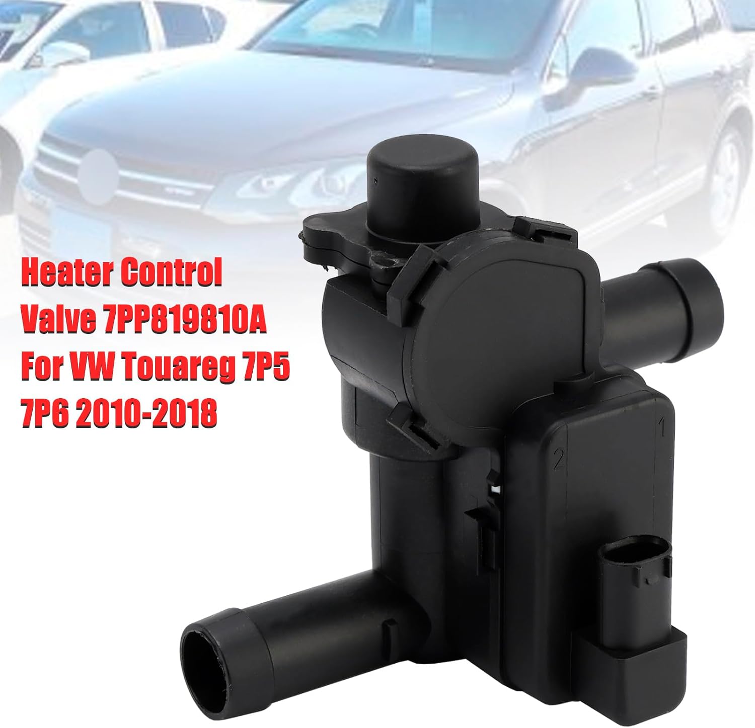 Areyourshop Heater Control Valve 7PP819810A for VW Touareg 7P5, 7P6 (2010-2018) – 3.0 V6 TDI, 3.6 V6 FSI, 4.2 V8 TDI/FSI Hybrid – Electric Solenoid Valve, Direct Replacement