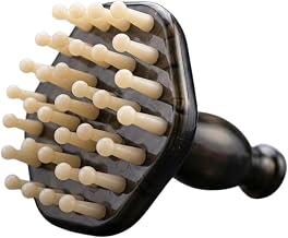 Manual Body Massager & Scalp Massage Brush Combo – Handheld Acupressure Massager for Neck, Shoulder, Back & Legs + 33 Soft Bristle Hair & Body Massage Comb for Relaxation & Scalp Care (Multicolor)