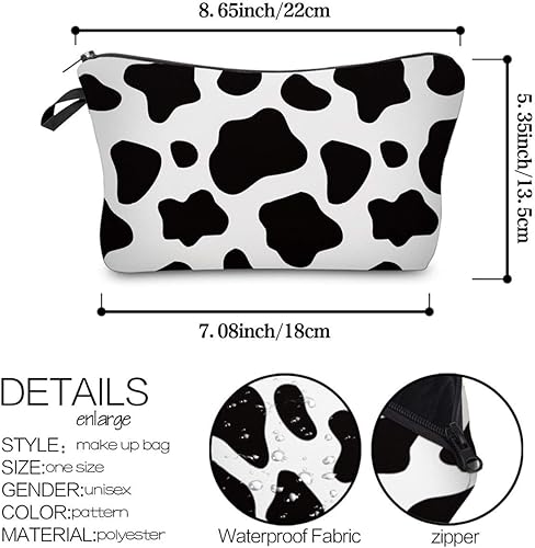 Miniatura 2 de LOOMILOO Pequeña bolsa de maquillaje con estampado de margaritas, bolsa de cosméticos para bolso de mujer, bolsa organizadora para regalo, Color