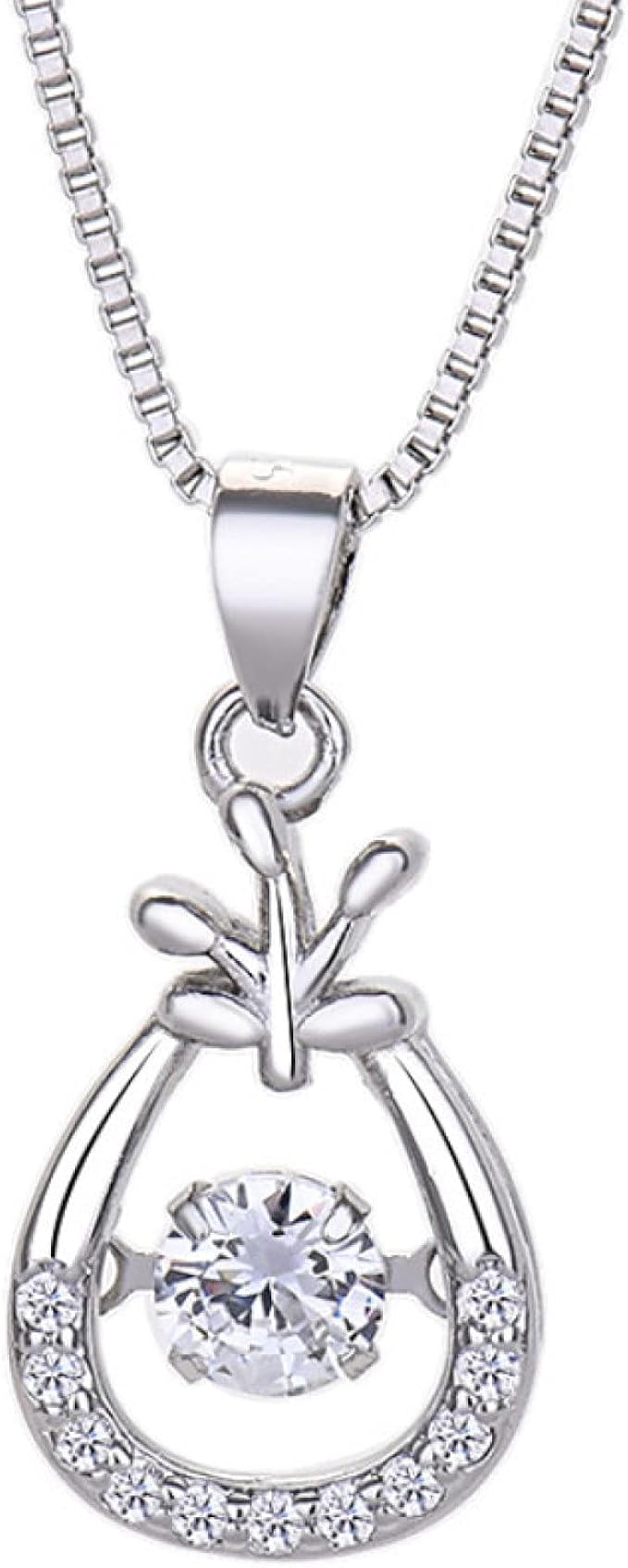 TPZORJX 1 Strassstein Twilight Star Halskette, Frauen-Halsketten, Anti- Allergie-Halsketten, Frauen-Schmuck, Geschenke Für Freunde, Paare, Ehefrauen