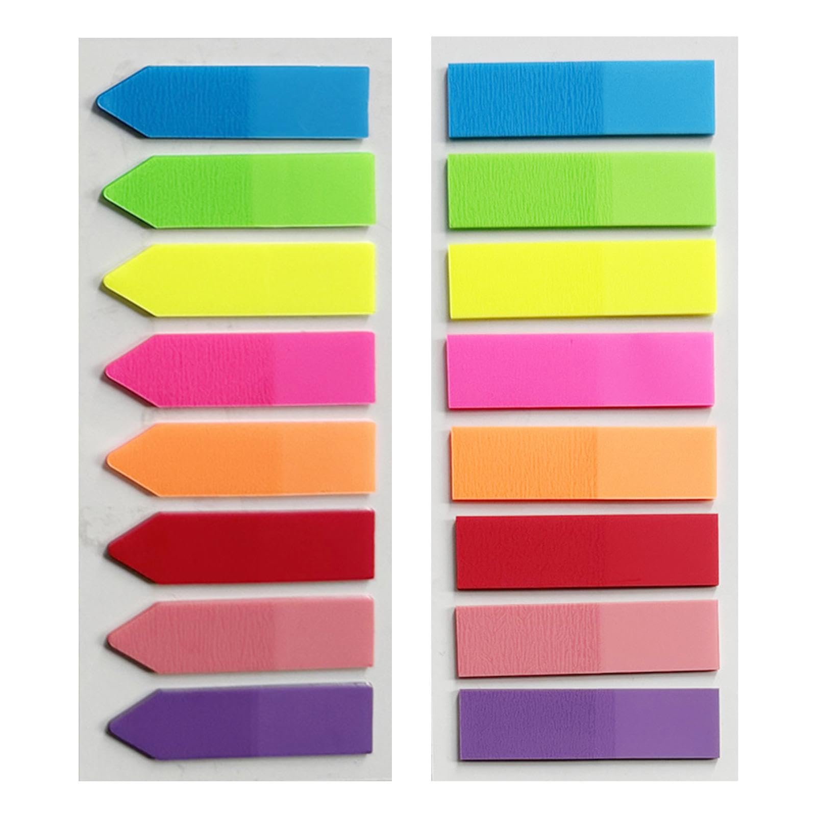 2 SET Pestañas De Notas Adhesivas - Etiquetas Adhesivas De Pestañas De Índice - Marcadores De Página De Pestañas Adhesivas - Marcadores De Páginas De Colores Neón | Para Carpetas, Libros, Papel, Notas