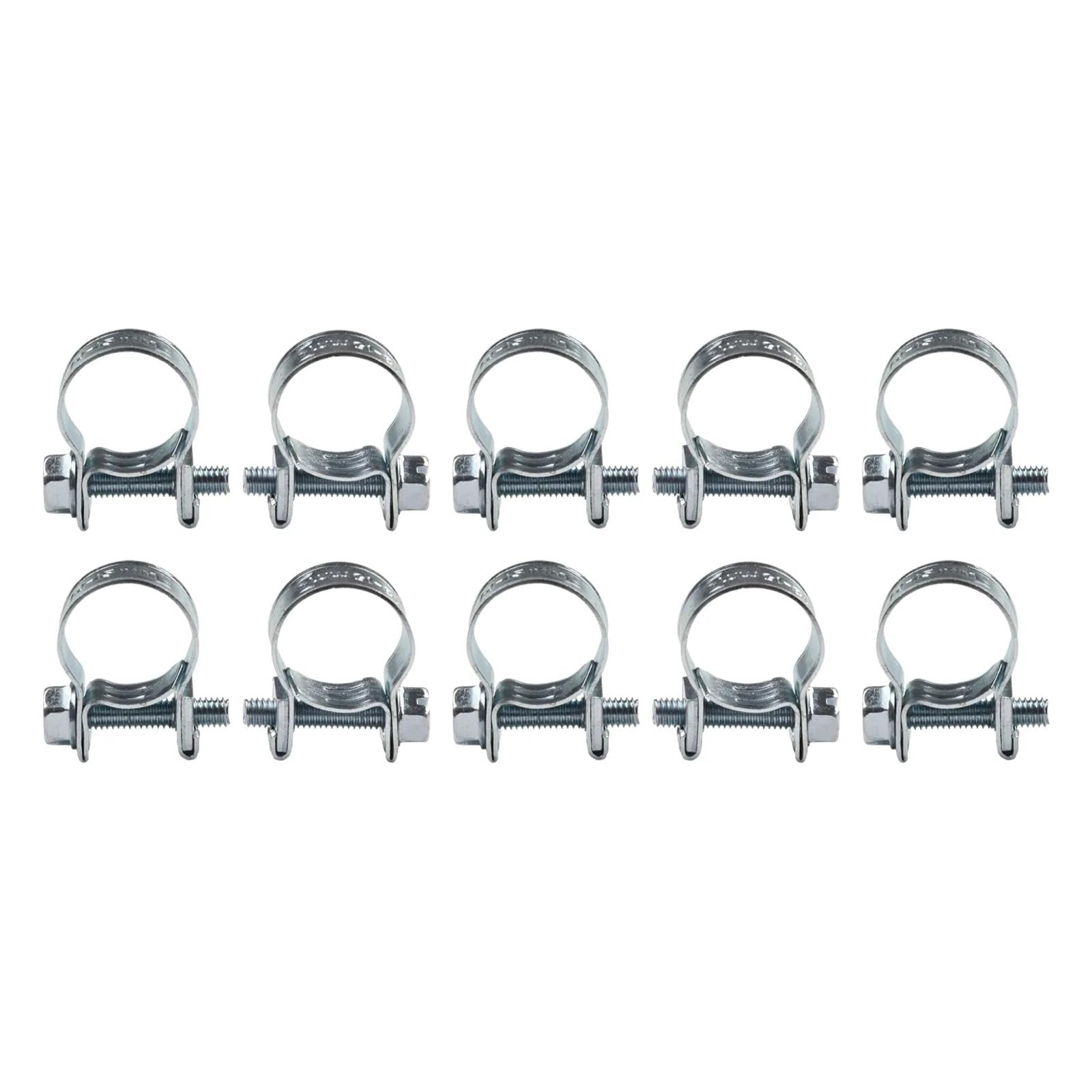 Kit de Mini Clips for manguera, 10 Uds., tuercas y pernos de acero al carbono, abrazaderas de línea de combustible, tubería de gasolina, abrazadera pequeña de aire diésel de 11-13mm/13-15mm(11-13mm)