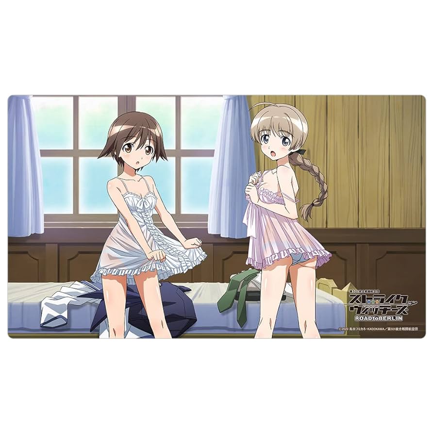 ストライクウィッチーズ 描き下ろしカーテン（宮藤芳佳＆リネット・ビショップ） ストライクウィッチーズ 描き下ろしカーテン（宮藤芳佳