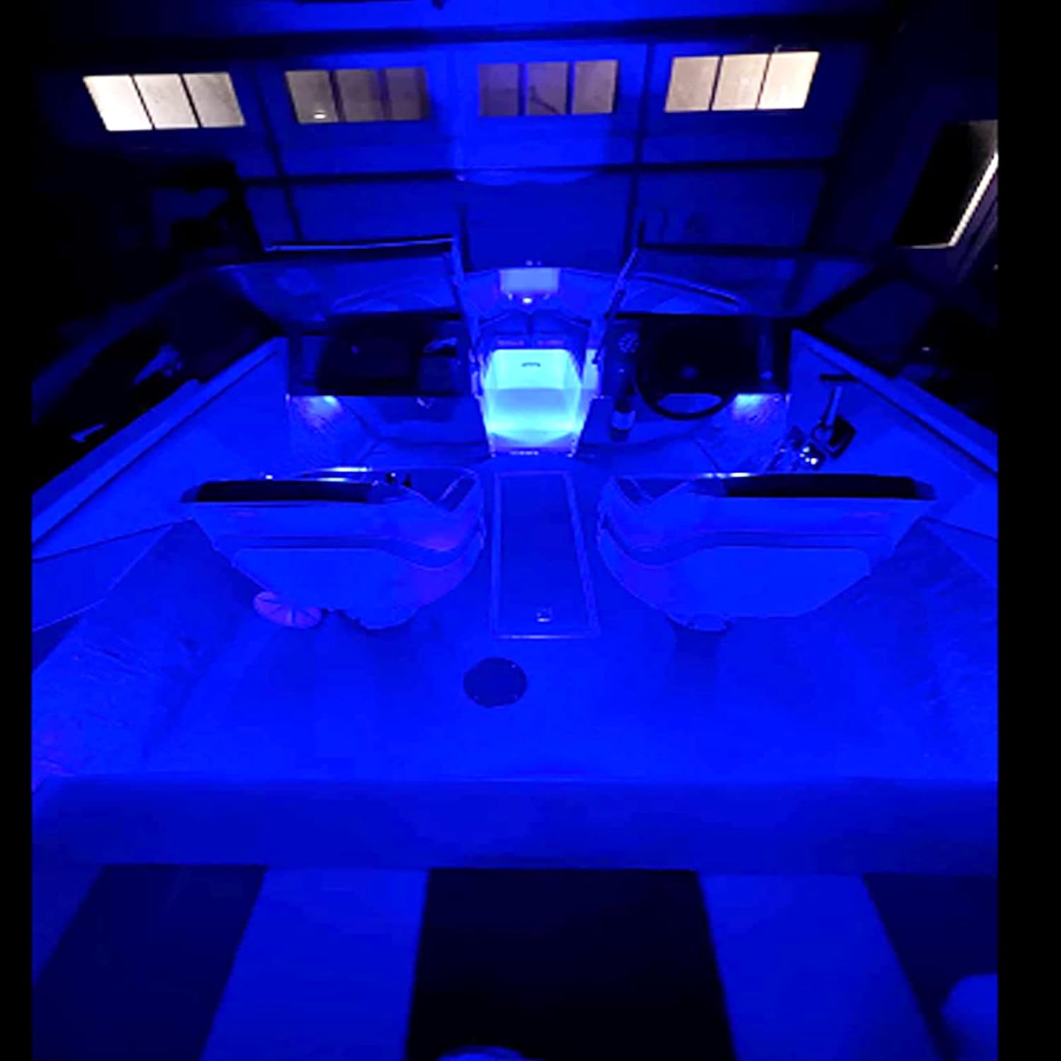3.8" Boat Marine Navigation Lights,12V Waterproof Utility LED Courtesy Transom Cockpit Stern Strip Deck Light for Kayak Yacht Sailboat Fishing Pontoon(10pcs Blue)
