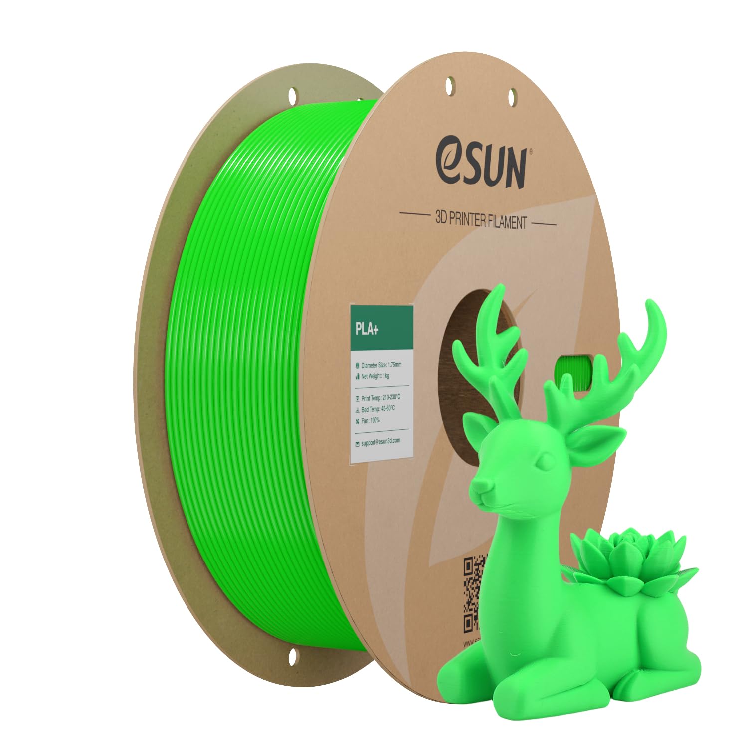 eSUN PLA+ Filament 1KG - Pine Green -23 eSUN PLA+ Filament 1KG - Pine Green -23