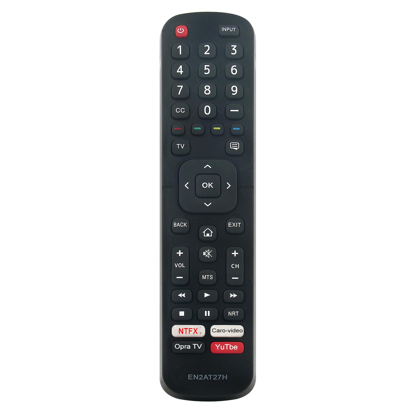 EN2AT27H Replaced Remote fit for Hisense VIDAA Smart TV 40H5F 32H5F1 32H5E 32H5E1 32H5508 32H5020E 32H5030E 32H5040E 32H5050E 32H5070E 32H5080E H5