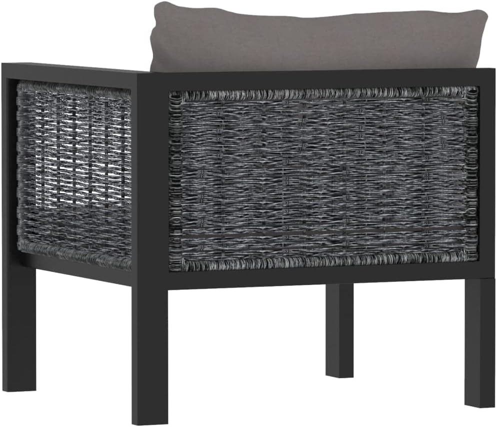 Sectional Corner Sofa with Left Armrest,Comfy Couch,Sofa Chair,for The Patio, Porch, Lawn, Garden or Home Furniture,Poly Rattan Anthracite