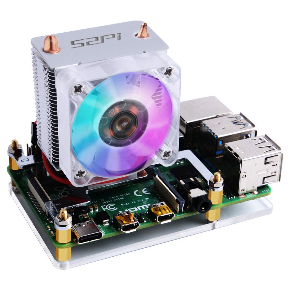 REES52 Raspberry Pi Cooling Fan, Raspberry Pi ICE Tower Cooler, RGB Cooling Fan with Raspberry Pi Heatsink for Raspberry Pi 4 Model B & Raspberry Pi 3B+ & Raspberry Pi 3 Model B (B08N6PF3XV) Amazon Price History, Amazon Price Tracker