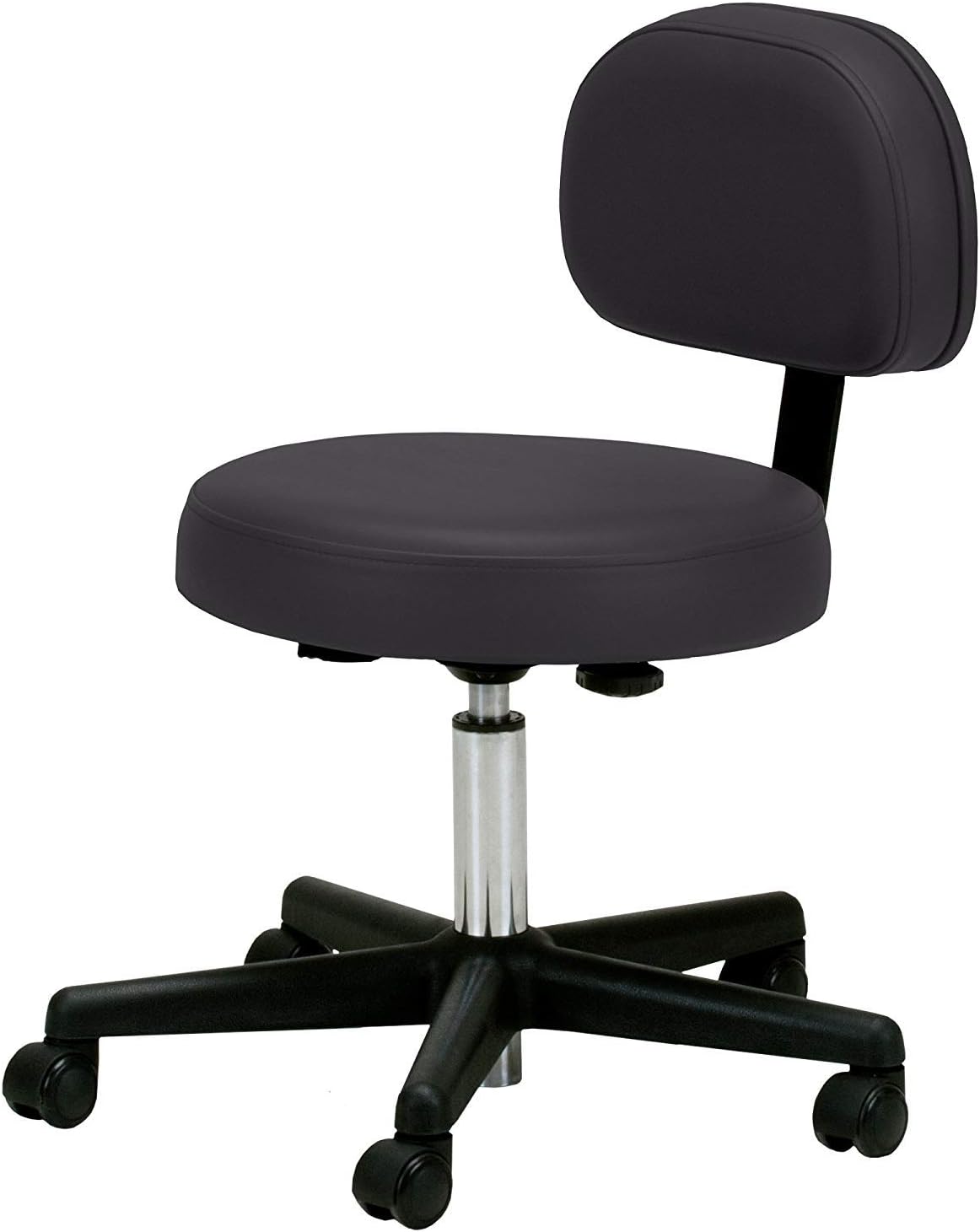 EARTHLITE Pneumatic Massage Salon Drafting Stool - No Leaking (vs. Hydraulic), Adjustable, Rolling, CFC-Free / Medical Spa Facial Chair
