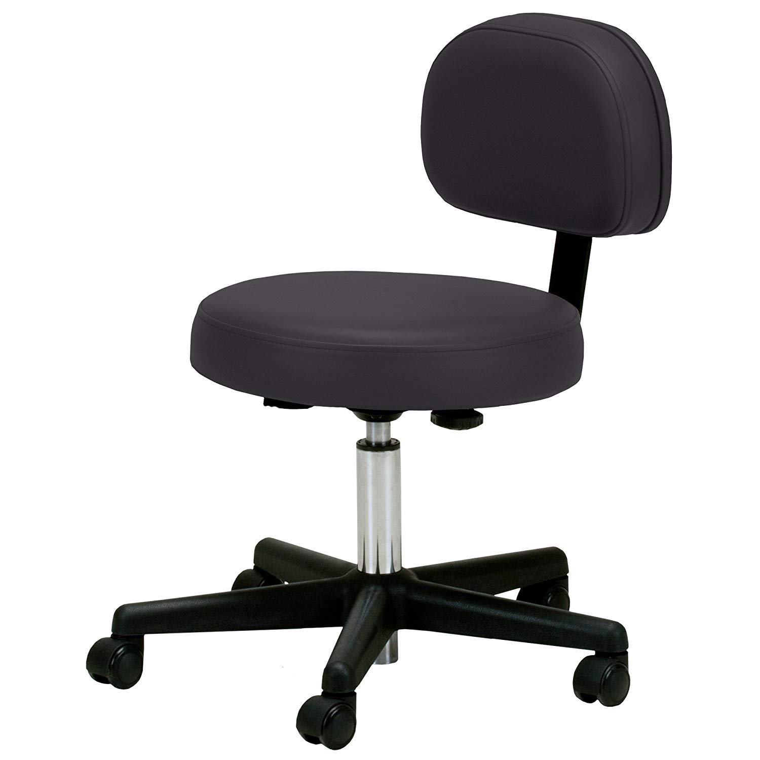 EARTHLITE Pneumatic Massage Salon Drafting Stool - No Leaking (vs. Hydraulic), Adjustable, Rolling, CFC-Free / Medical Spa Facial Chair