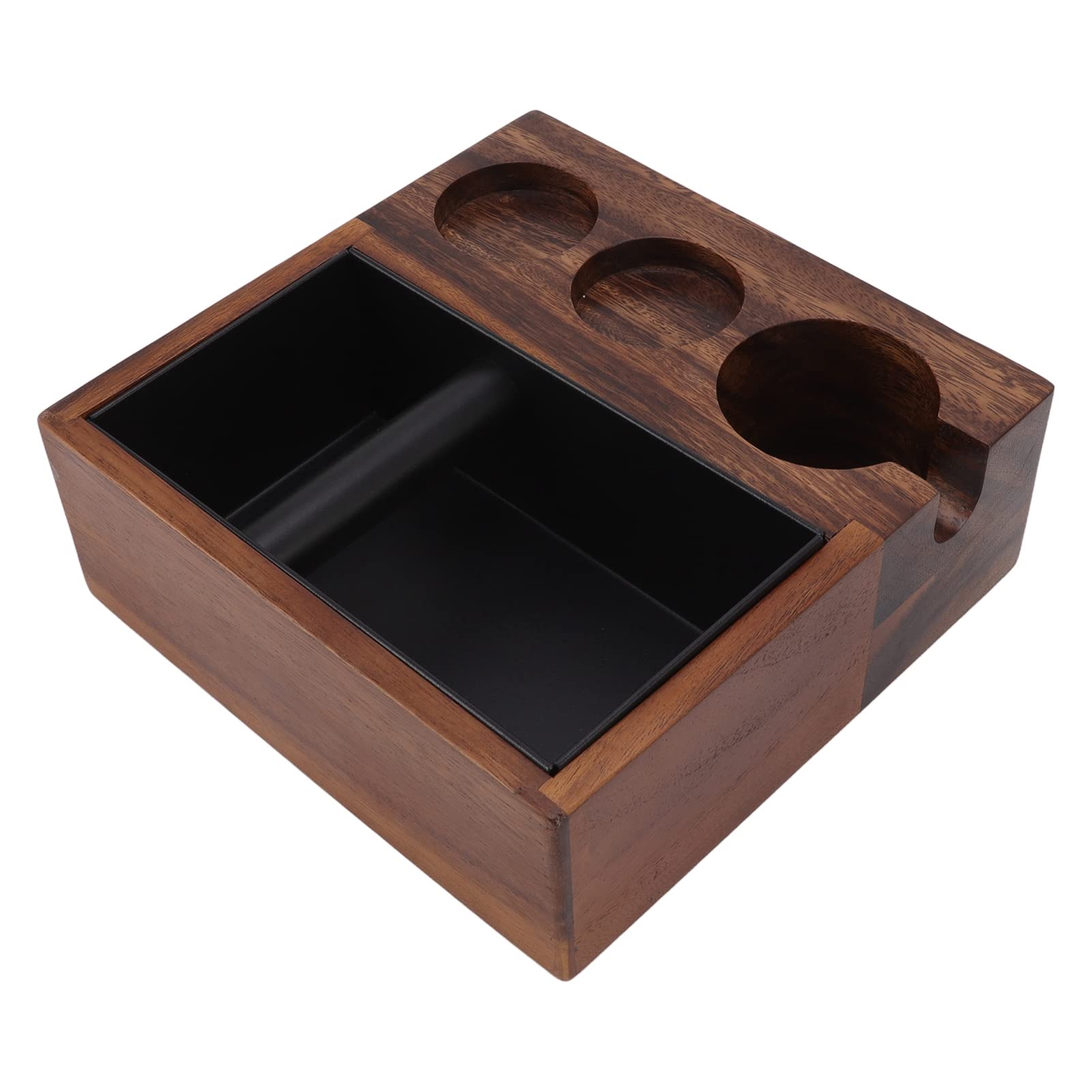 Kaffeefilter-Manipulationshalter aus Holz, Siebträgerständer, Espresso-Tampingstation, Halter, mit Rutschfester Unterseite für Tamper, Verteiler und Heimküchen-Cafémaschine