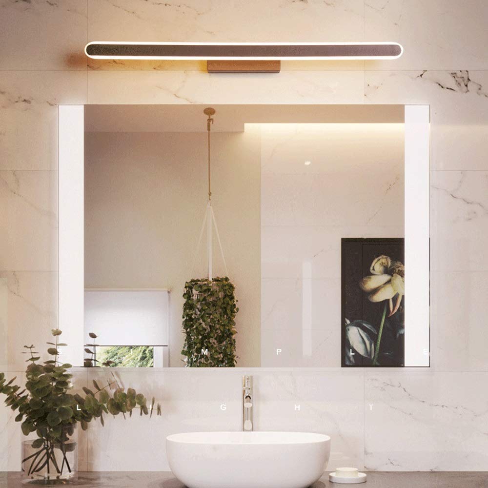 Moderne Spiegelfrontleuchte, Badezimmerspiegellampe, Schminkspiegelleuchte, LED-Licht ohne Flimmern, einfache Installation, Spiegelfrontbeleuchtung, 23 W