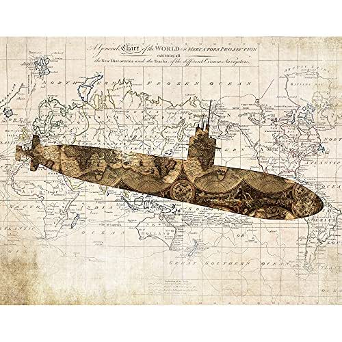 USS Phoenix Nuclear Fast Attack Submarine Wall Art Print