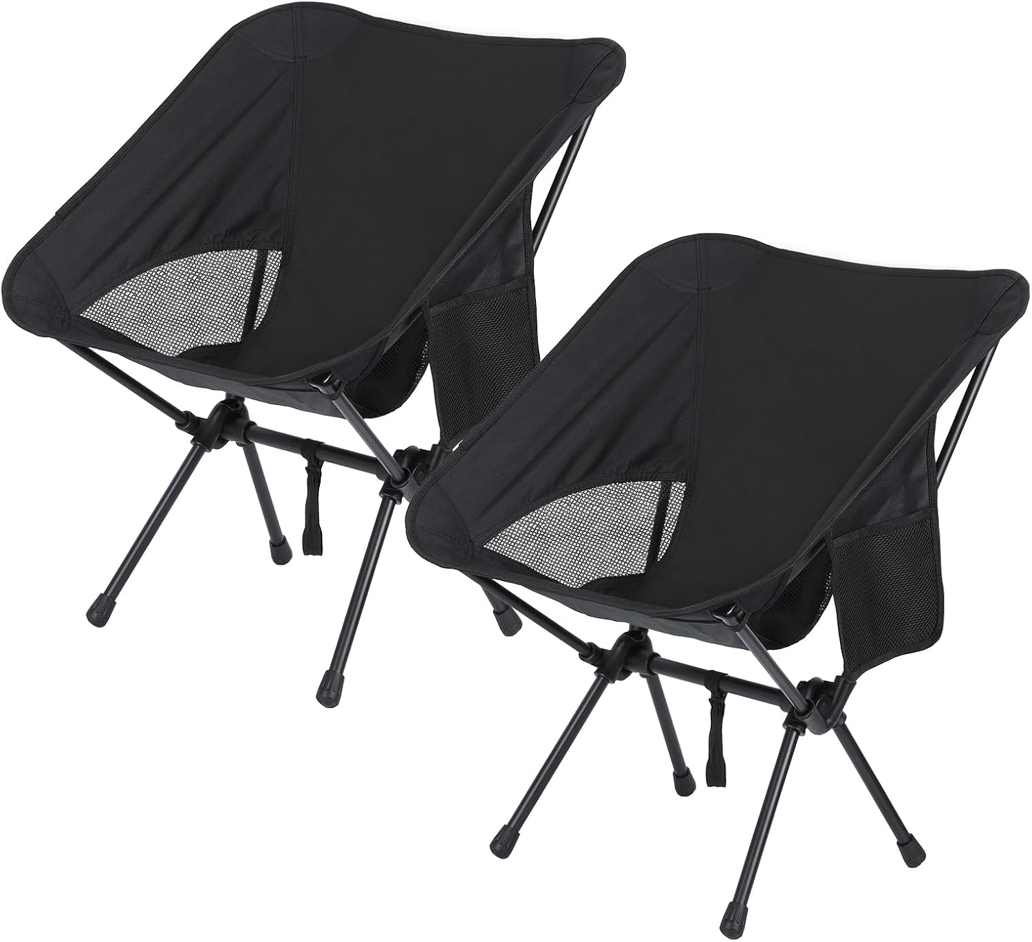HAITRAL Camping Chair, 2Pack Collapsible Folding Camp Chairs with